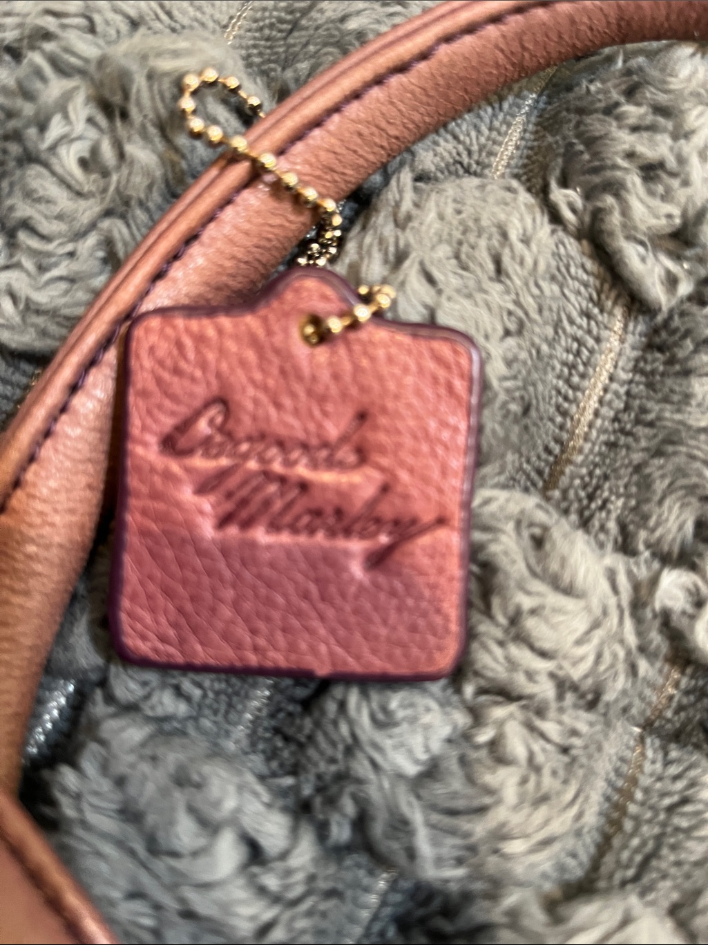 Osgoode Marley Soft Pebbled Leather Crossbody Bag In Vintage Distressed In Rust — image 3 of 6